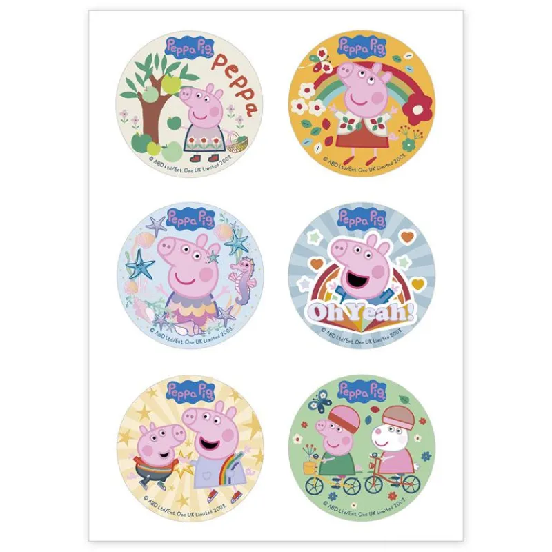 Mini Disques Azyme Peppa Pig (X6)>Cerf Dellier Discount