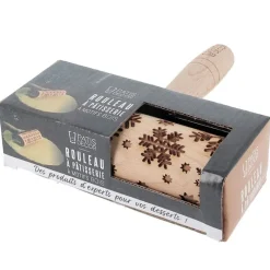 Cerf Dellier Rouleaux A Patisserie*Mini Rouleau Empreintes Flocons De Neige