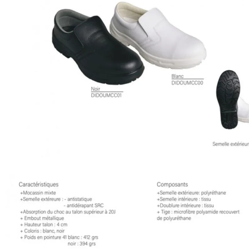 Mocassins Mixtes Blancs Didier>Cerf Dellier New