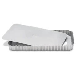 Cerf Dellier Moules À Tarte*Moule A Tarte Rectangulaire Antiadhesif Avec Fond Amovible