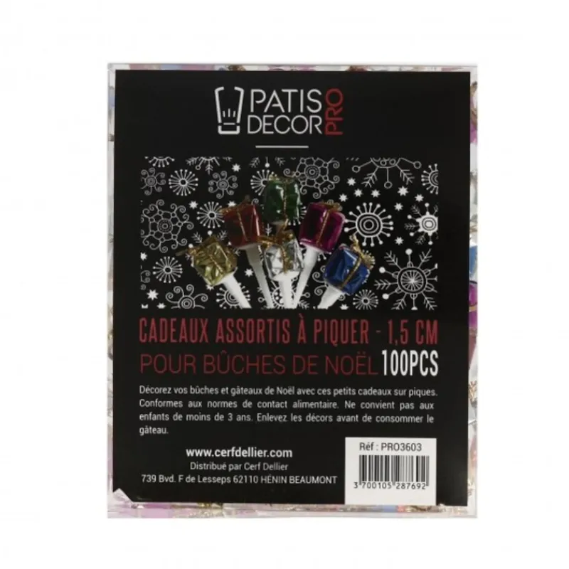 Paquets Cadeau Assortis 1,5 Cm Patisdecor Pro (X100)>Cerf Dellier New