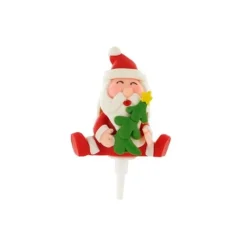Pere Noël Et Sapin Sur Pique>Cerf Dellier New