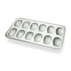 Cerf Dellier Moules À Madeleine*Plaque A 12 Madeleines En Fer Blanc Gobel