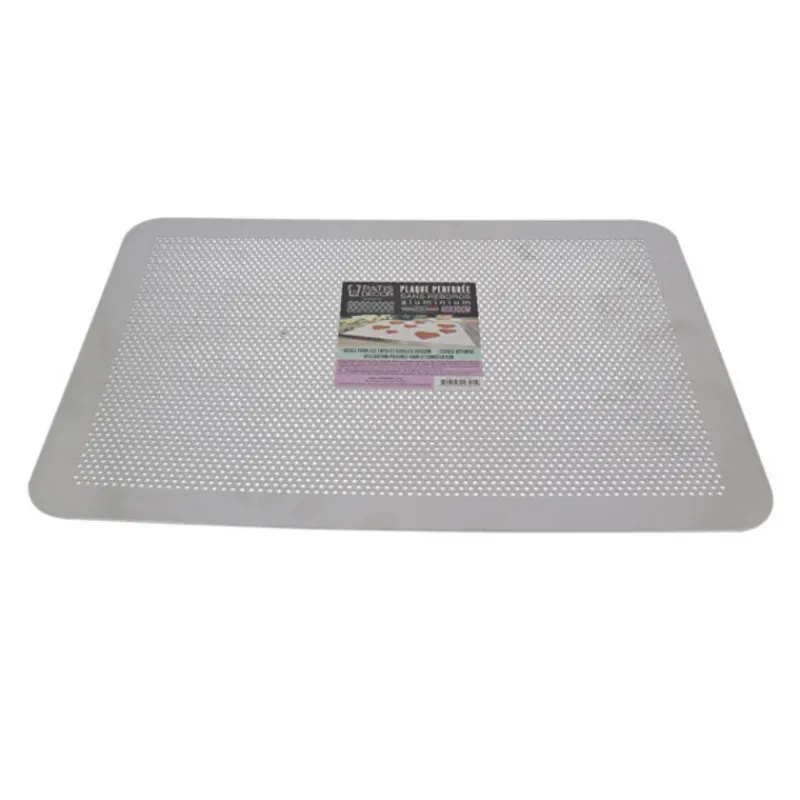Cerf Dellier Moules En Aluminium*Plaque Patisserie Plate Perforee Alu 40 X 30 Cm Patisdecor