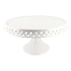Presentoir Gateau En Ceramique Dentelle Fantaisie 25 Cm>Cerf Dellier New