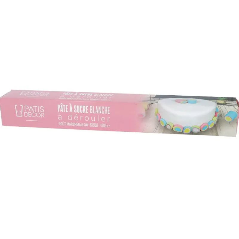 Cerf Dellier Pâte À Sucre À Dérouler*Pâte À Sucre Blanche Etalee Marshmallow Patisdecor