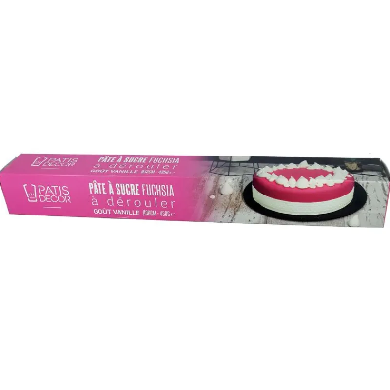 Cerf Dellier Pâte À Sucre À Dérouler*Pâte À Sucre Fuchsia Etalee Patisdecor