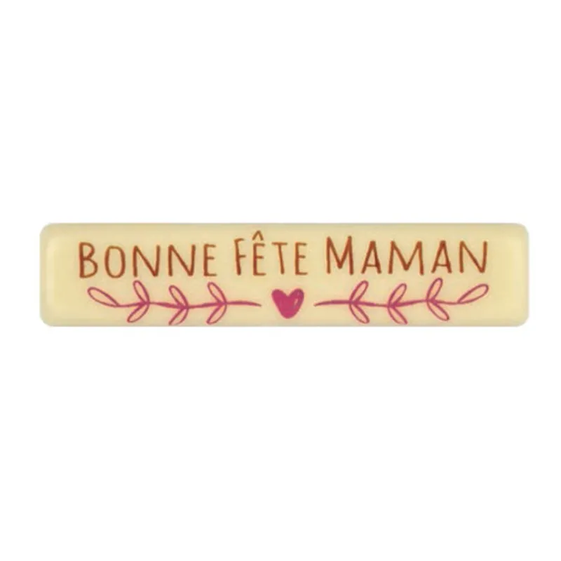 Rectangle Chocolat Blanc Bonne Fete Maman (X66)>Cerf Dellier Discount