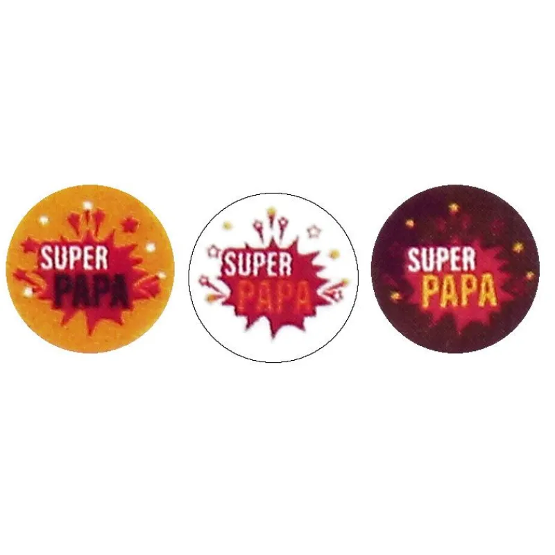 Ronds Chocolat Super Papa / Super Heros Assortis (X40)>Cerf Dellier Clearance