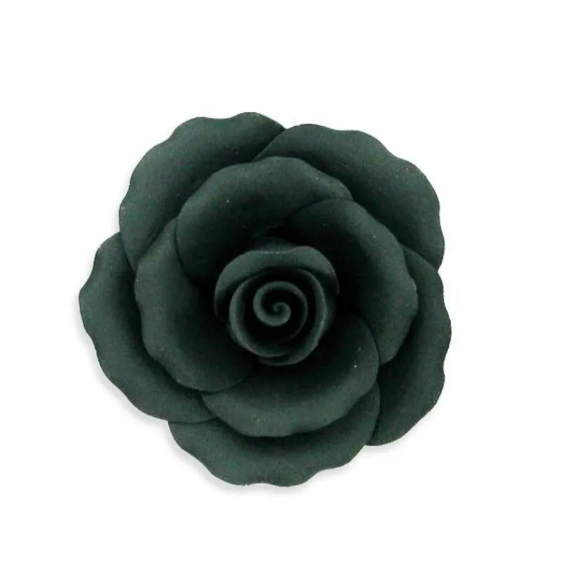 Rose Noire En Pastillage 9 Cm Patisdecor>Cerf Dellier