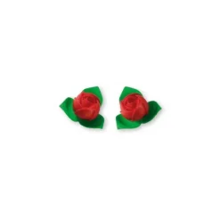 Roses Rouges Avec Feuilles Patisdecor (X10)>Cerf Dellier Hot