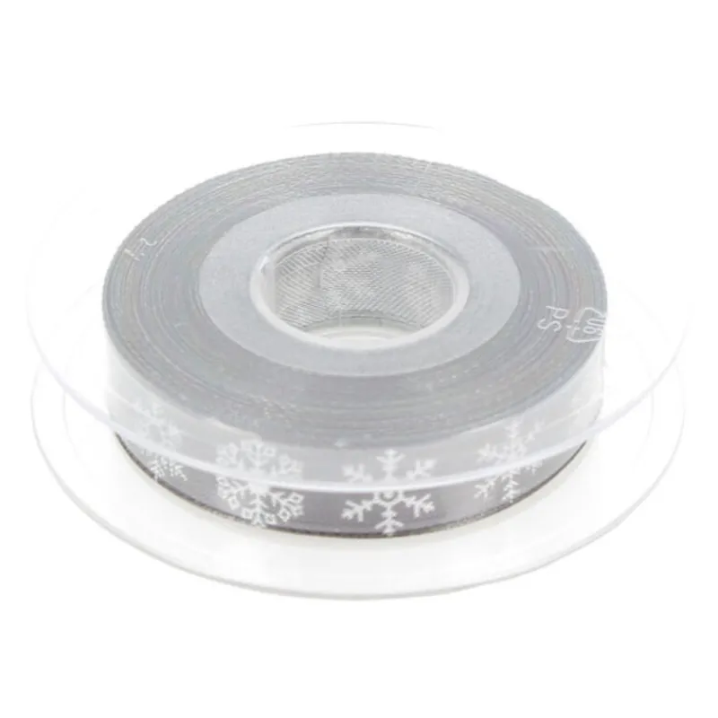 Ruban Flocons Gris 15 Mm (20 M)>Cerf Dellier Hot