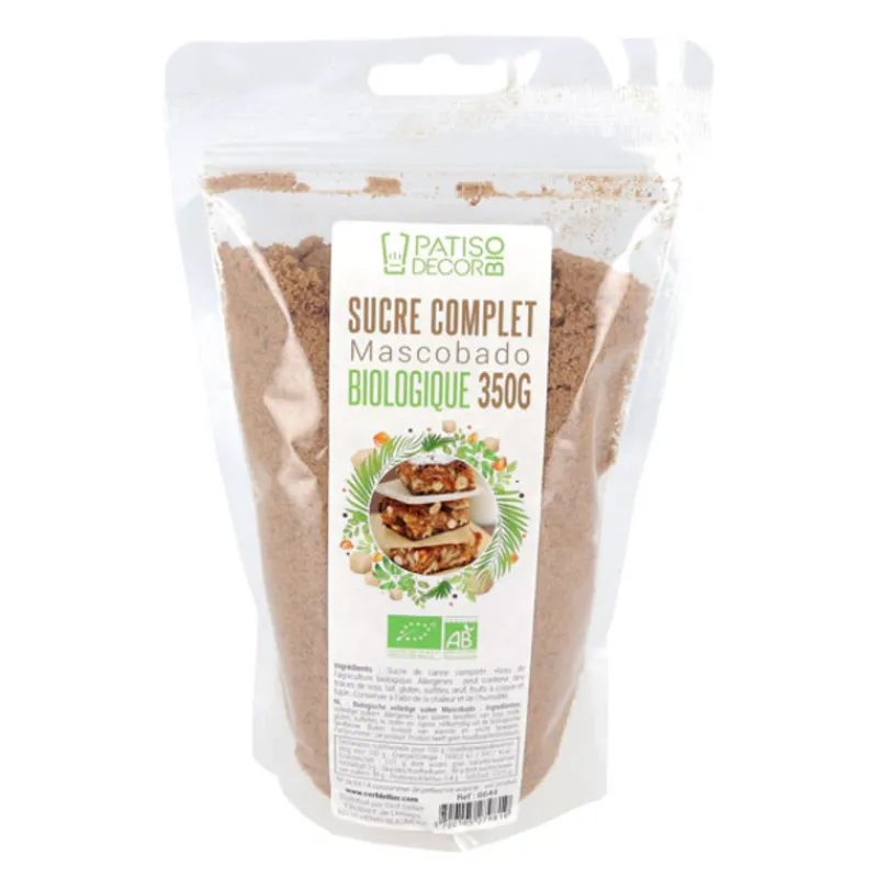 Cerf Dellier Bio*Sucre Complet Mascobado Bio 350 G