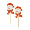 Tete Bonhomme De Neige Noël Sur Pique (X50)>Cerf Dellier Best