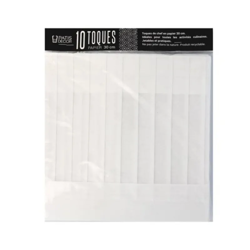 Toque En Papier Plisse H 30 Patisdecor (X10)>Cerf Dellier