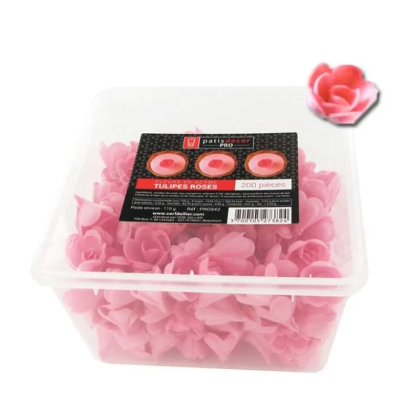 Tulipes Roses En Azyme Patisdecor Pro (X200)>Cerf Dellier New